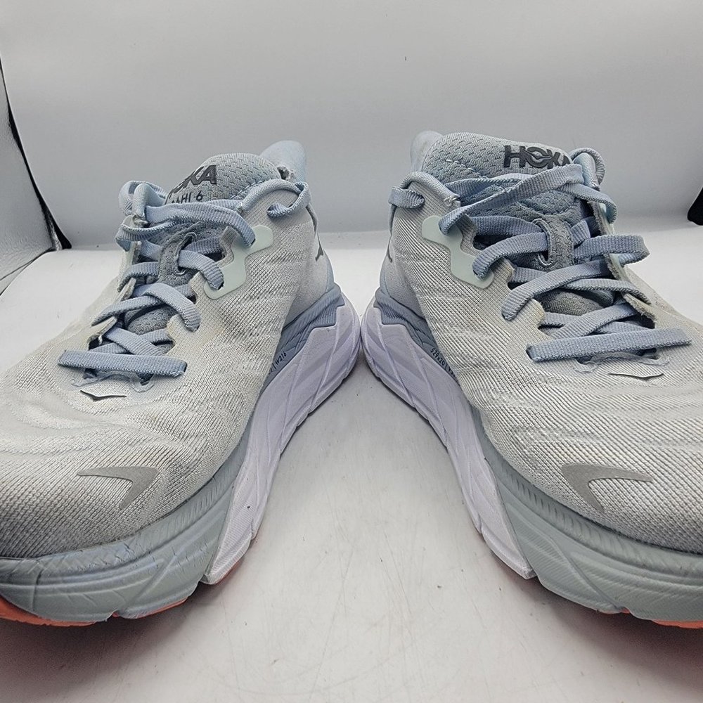 Hoka One One Arahi 6 Womens 7.5B Plein Air Blue Fog Shoes Athletic 1123195 PABF - Picture 3 of 13